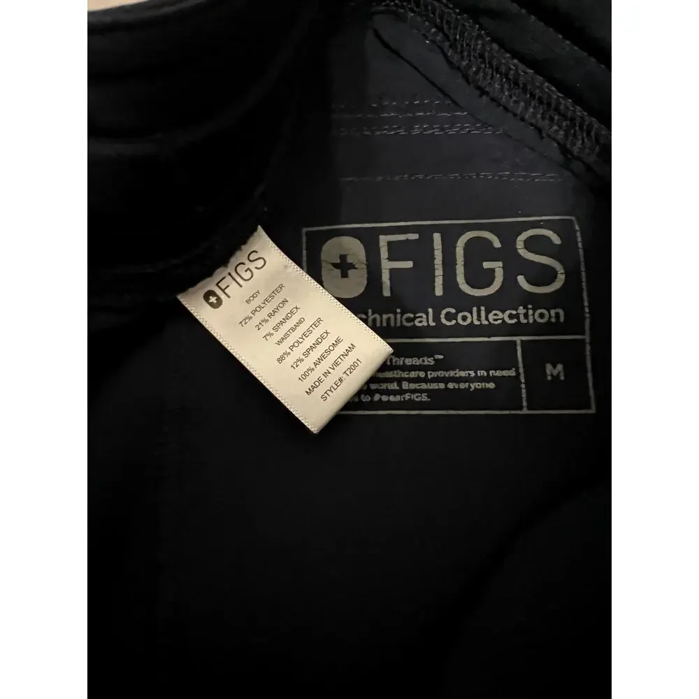 FIGS Axim Cargo Scrub Pants Men's size Medium in Navy